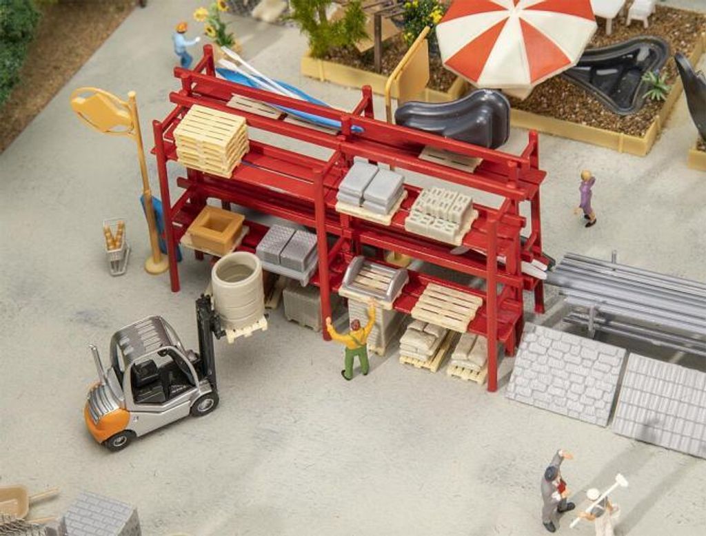 Faller 180351 - 1/87 / H0 Inneneinrichtungs-Set Baumarkt - Neu