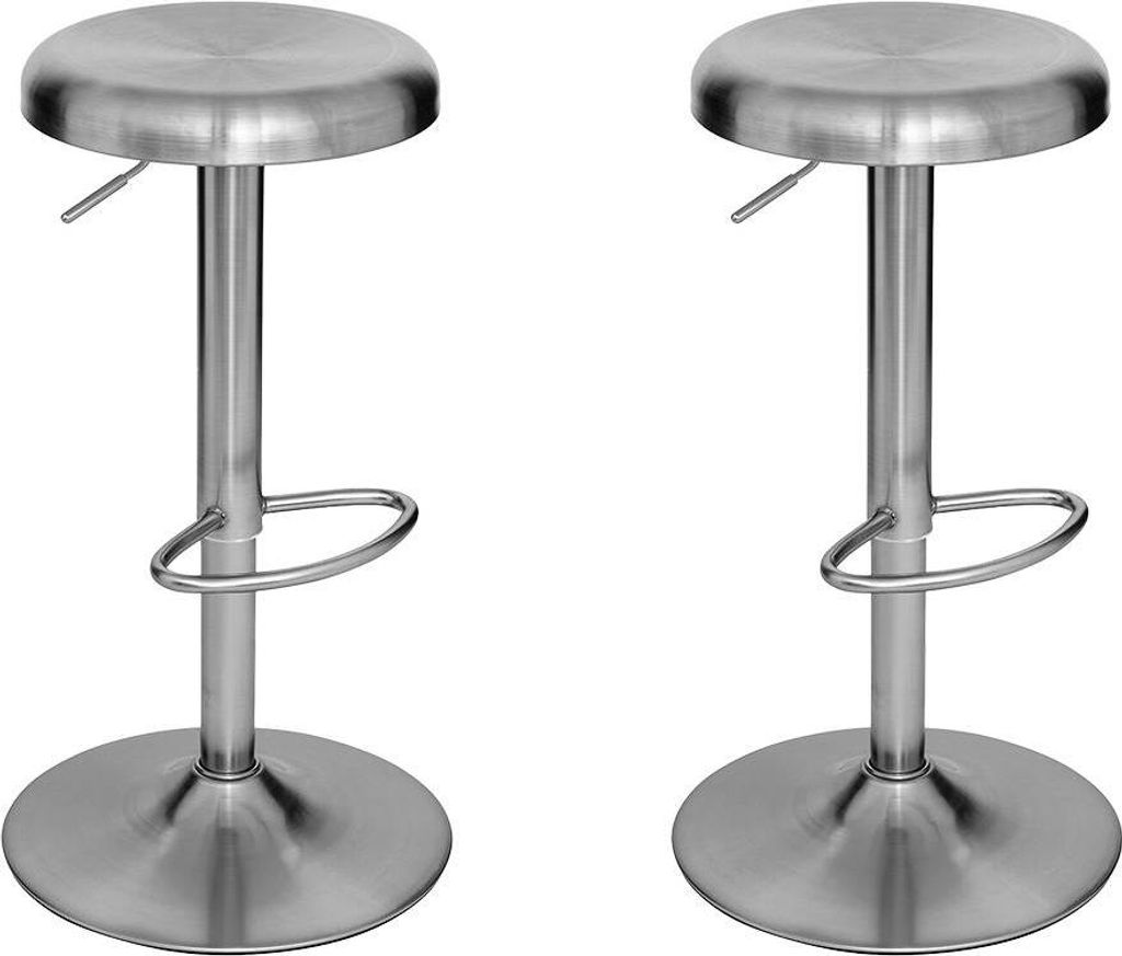 2er-set barhocker ilsa silber  - Atmosphera créateur Produktbild 