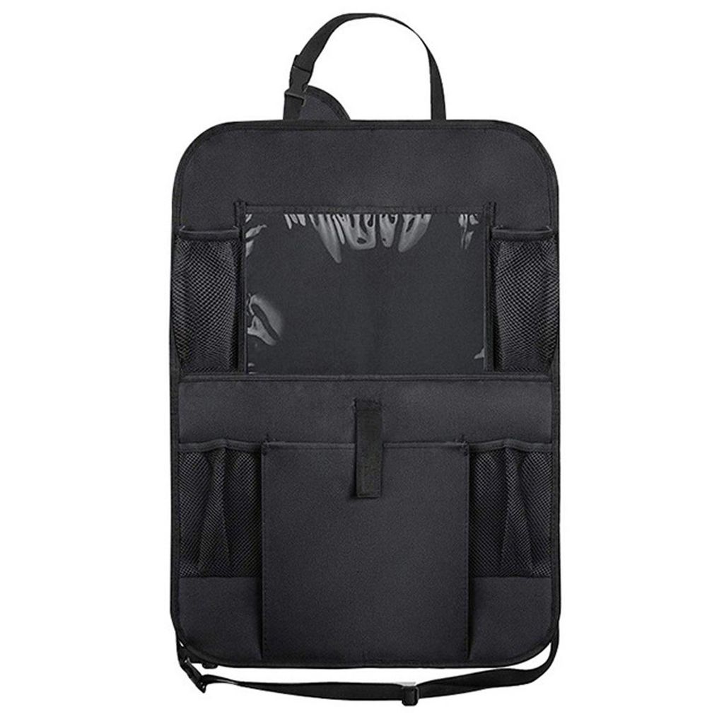 2 Stück Autositz Organizer,Autositz Schutz Rückseite,Sitzschutz Wasserdicht Auto Organizer,Oxford-Stoff, mit Berührbarem Tablet Fach