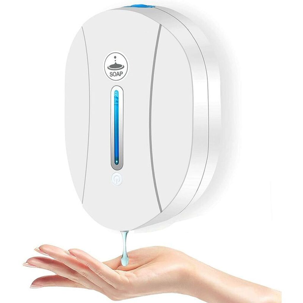 Automatischer Seifenspender zur Wandmontage 550ML Berührungsloser Gelspender mit Infrarotsensor Bohrerfreier Flüssigseifenspender für Küche Bad...