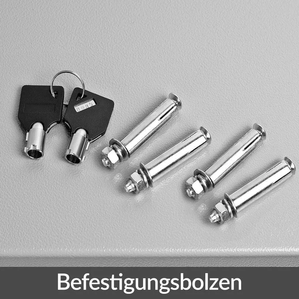 Petit coffre-fort de bureau 40 cm pour protéger documents et espèces - 3