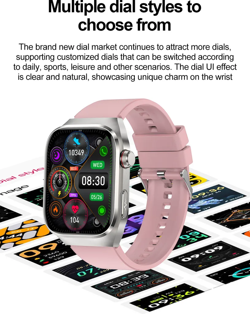 Regalo Salute: INF Smartwatch con ECG e Pressione Grigio per Tutti - 4