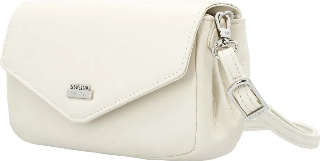 Sac bandoulière Picard Really en cuir écru avec rabat élégant pour femme - 12
