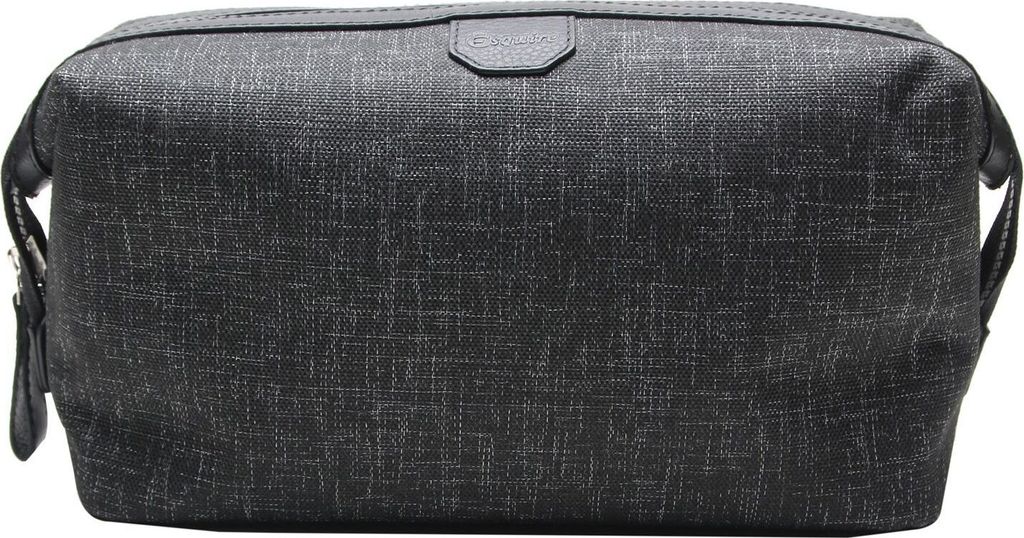Esquire Utensilientasche Recycled Life Toiletry Bag Black schwarz