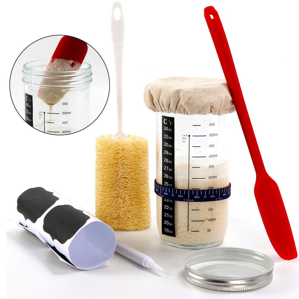 Sauerteig Starter Set Glas, Brotfermentierglas mit Produktbild 