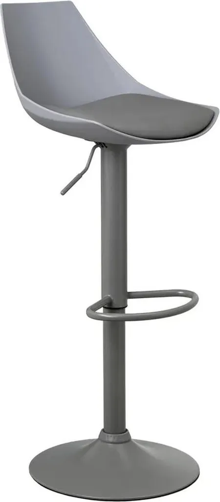 HowHomely | Sgabello da bar - Sgabello - grigio - 38 x 46 x 104 cm - Sgabello