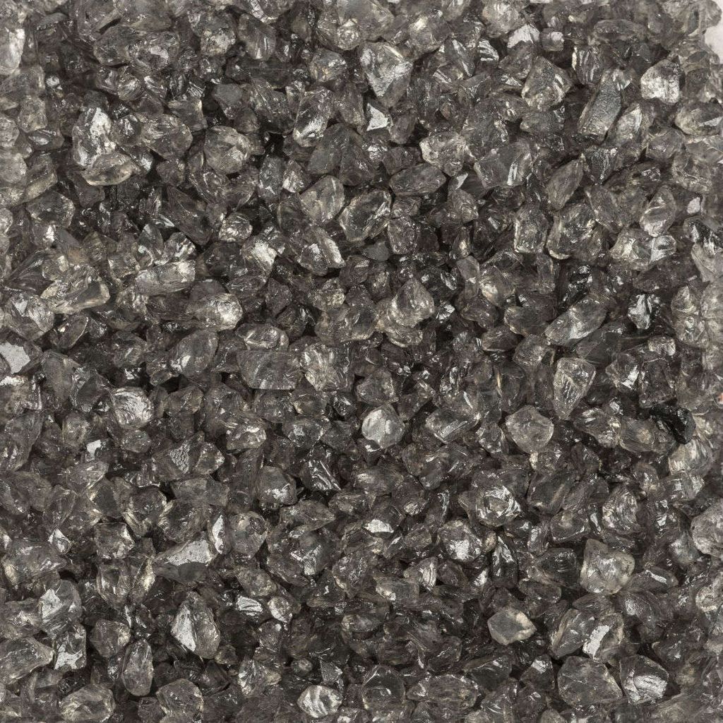1kg Glasgranulat 1-2mm Dekogranulat Glassteine Glassplitter Dekoglas dunkelgrau