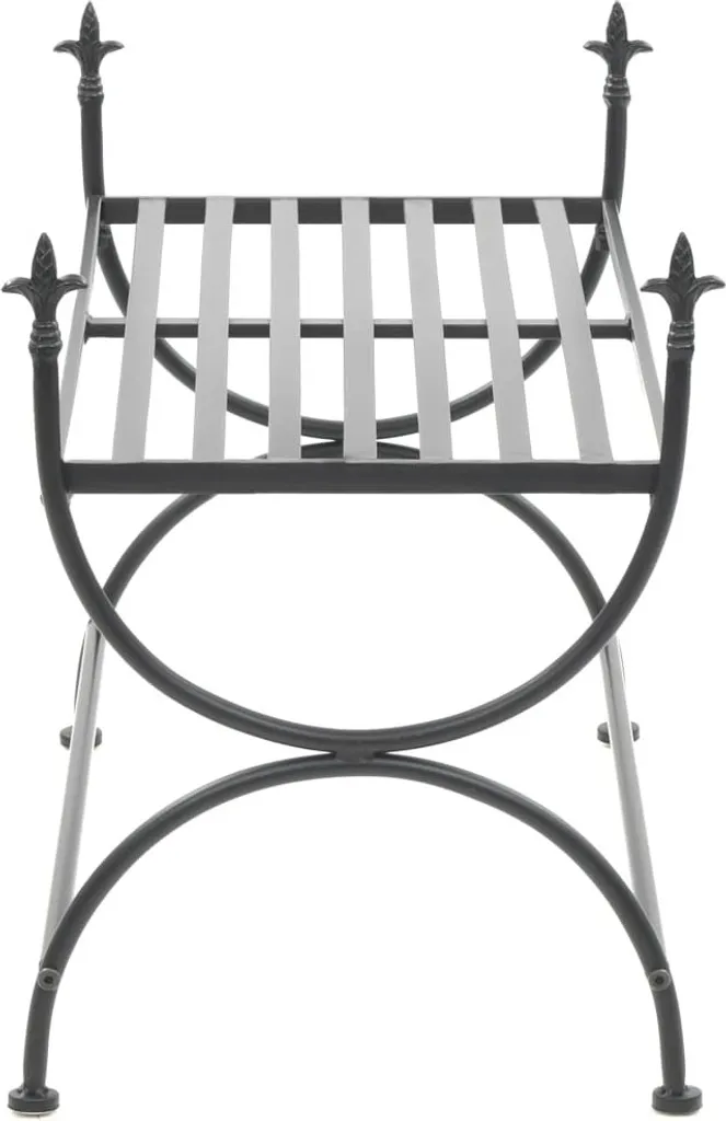 Banc de Jardin Métal Noir Durable : La Solution Déco Anti-Intempéries - 3