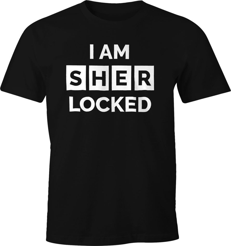 Herren T-Shirt I am I'm SHERLOCKED Moonworks S