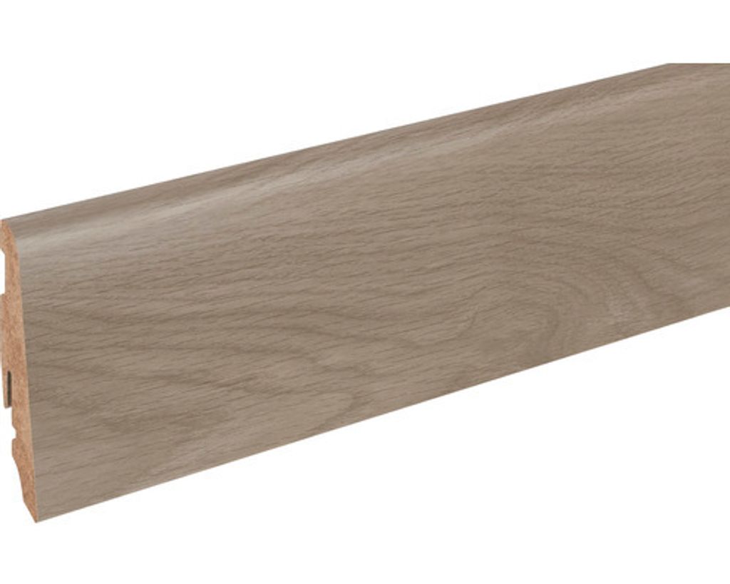 SKANDOR Sockelleiste Eiche Chene Gris Clair FOEI307 FU60L 2400 x 58 x 19 mm