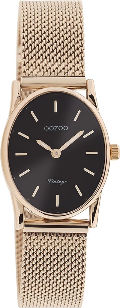 Oozoo Armbanduhr rosegold Metall Mesh Vintage Series Damen Analog-Quarzuhr UOC10968