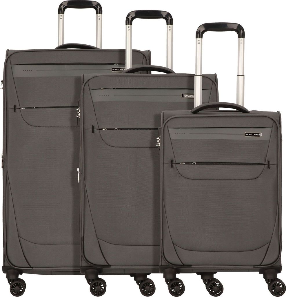 WORLDPACK Trolley-Set "Denver" 50/60/70 cm *dunkelgrau