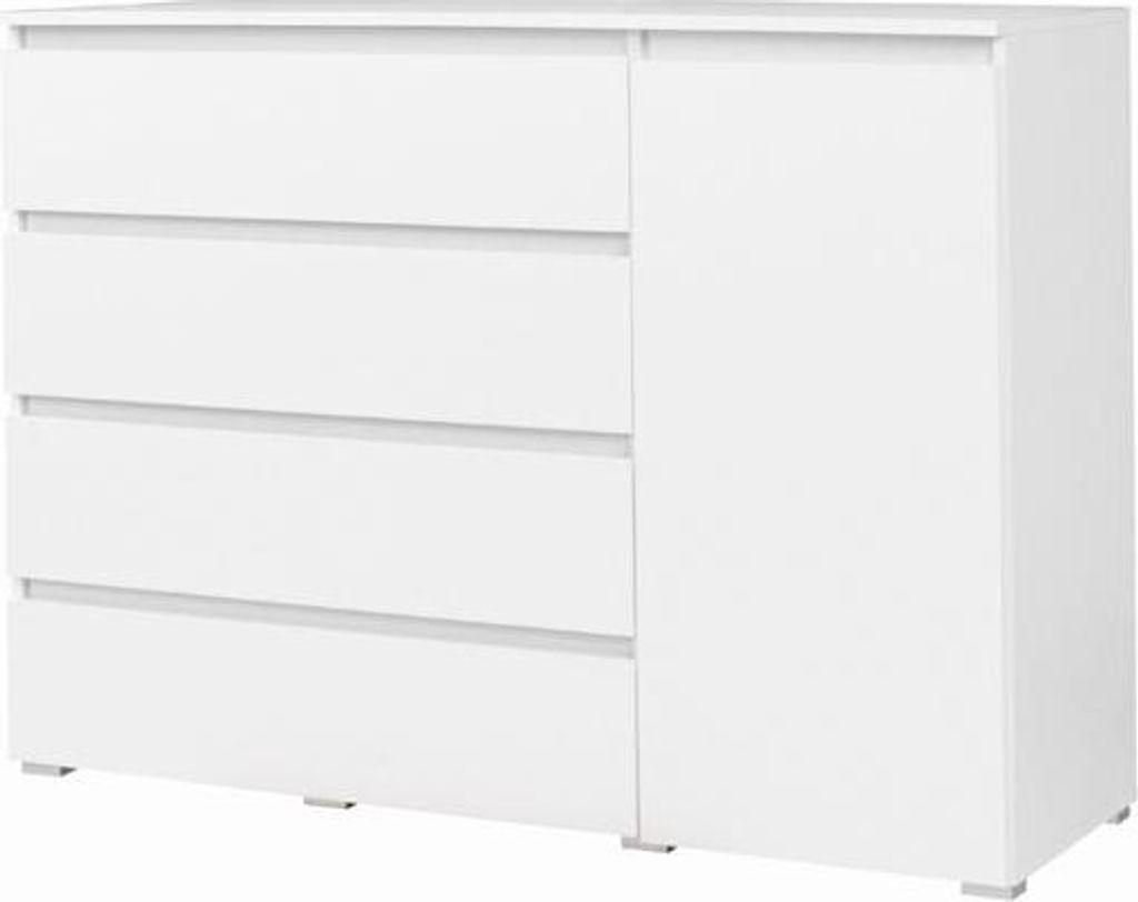 Kommode LIONU weiß 97x138x41 cm (HxBxT)