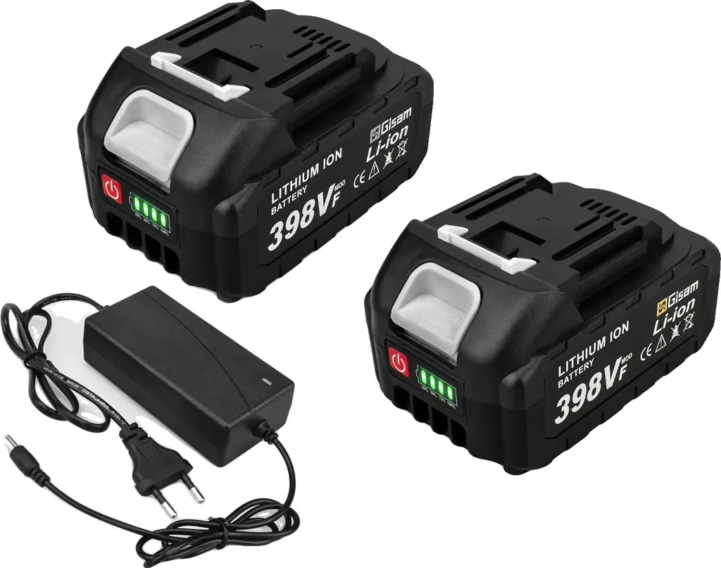 Kit Alimentation Sans Fil : 2 Batteries 15000mAh et Chargeur pour Gisam
