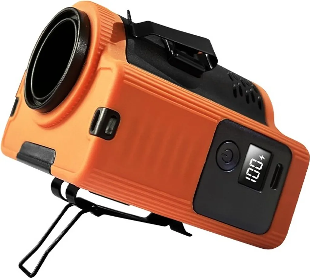 INF N610 Ventilateur de taille portable rechargeable à clip Orange