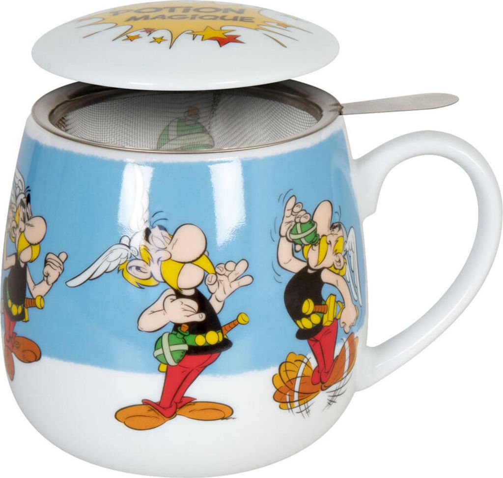 Könitz Asterix Portion Magique Becher, mit Sieb und Deckel, Immagine del prodotto 
