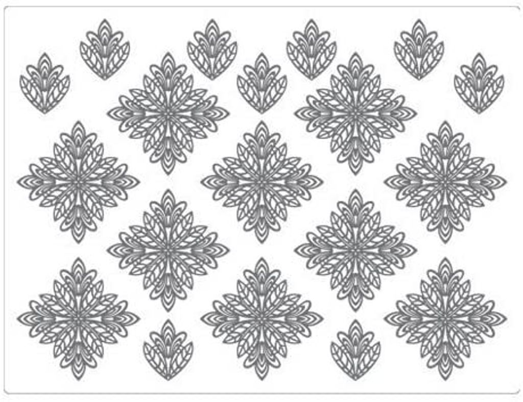 Silikonform für Spitze Blumen individuell 40x30cm