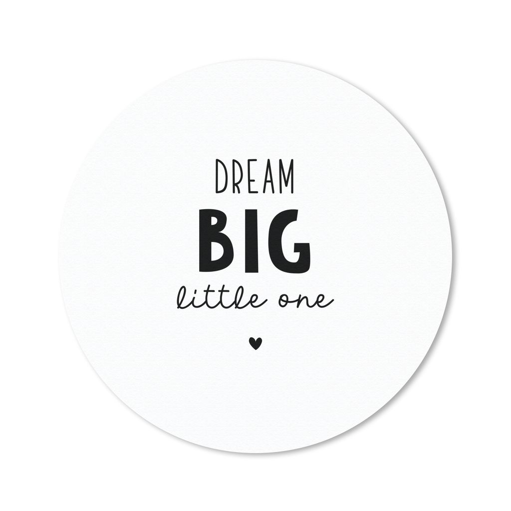 MuchoWow Mauspad Mousepad Zitate - Dream big little one - Sprichwörter - Baby - Träume 30x30 cm - Mousepads - Maus Mat - Pad - Mausunterlage - ...