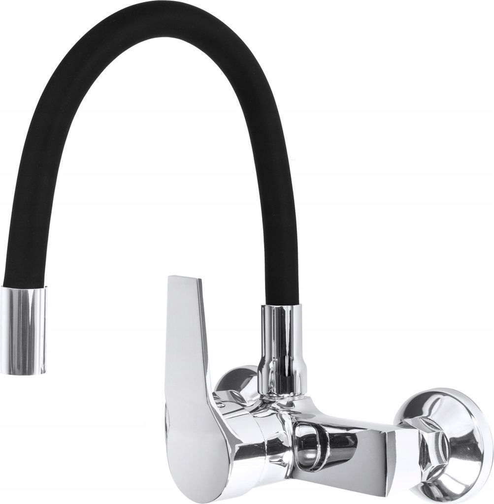 Granitan | FLEX - Küchenarmatur - Flexibler Auslauf - 360° schwenkbar - Schwarz - Messing