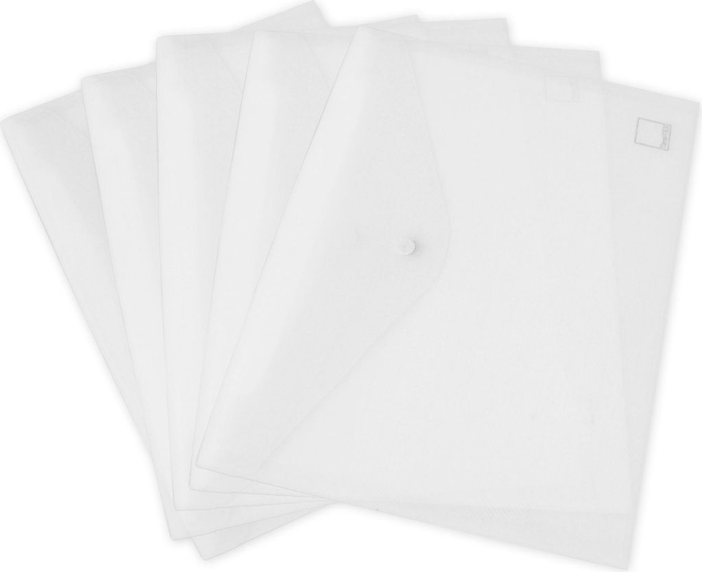 TimeTEX Set Dokumentenmappe A4, 7-tlg., transparent farblos