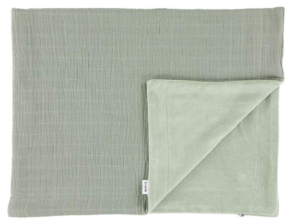 Trixie Babydecke Baumwolle 75x100cm Bliss Olive grün Babytextil