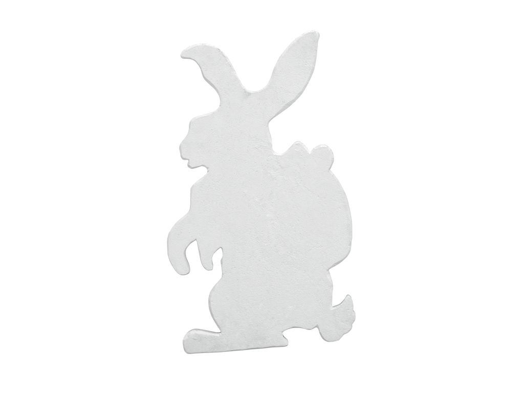 EUROPALMS Silhouette Osterhase, weiß, 60cm (83505011)