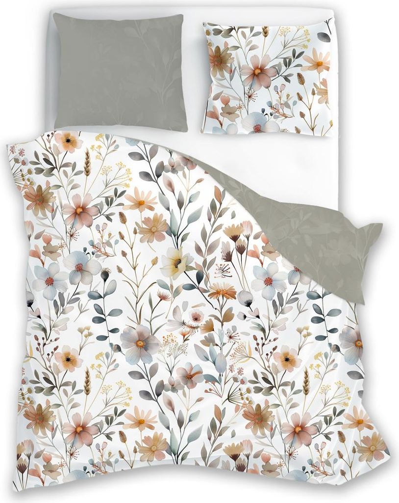Linge de lit 220 x 200 cm + 2 x 70 x 80 cm 100 % satin de Image du produit 