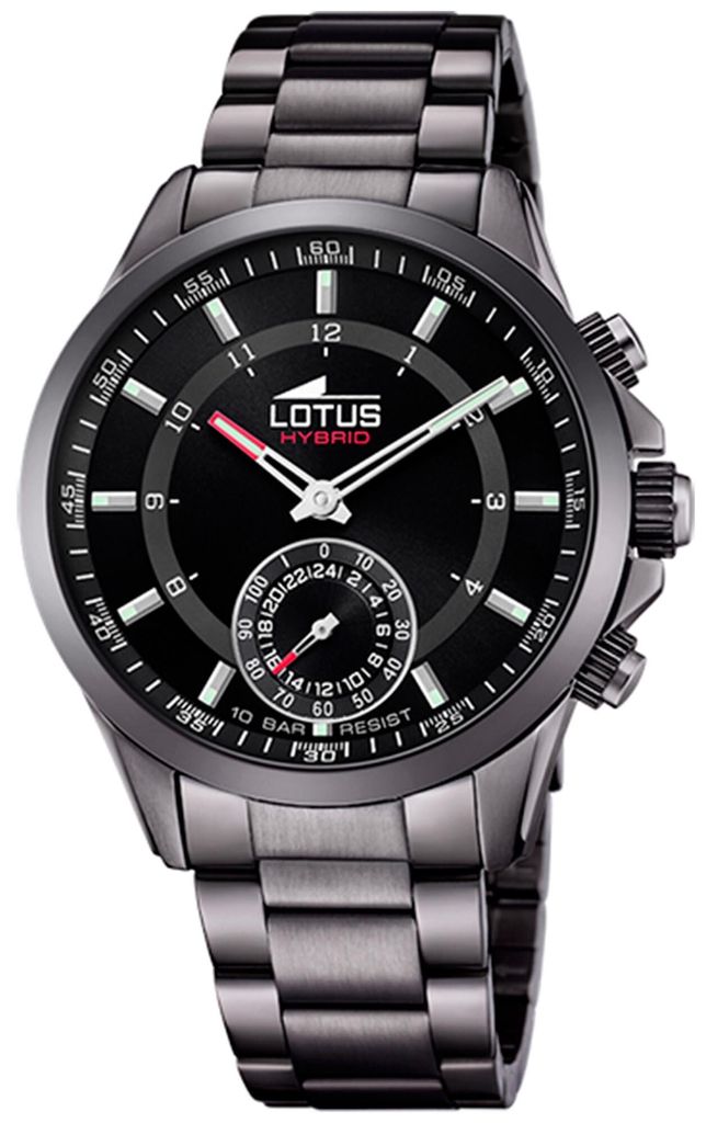 Lotus 18807/2 CONNECTED Hybrid Uhr Edelstahl grau