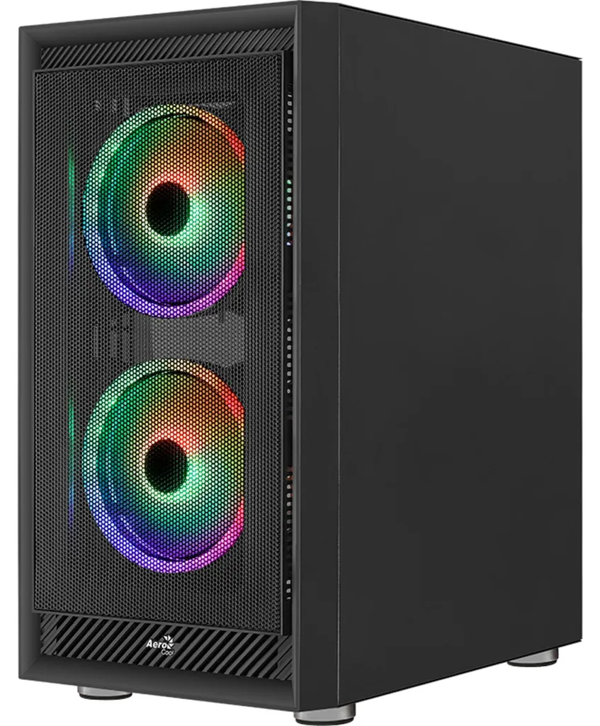 Boîtier PC Configuration Gaming AeroCool Graphite v3 Noir Compact