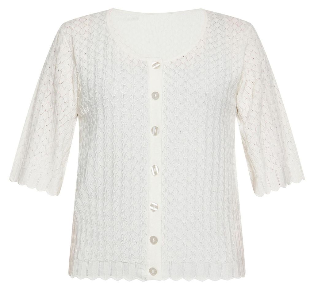 EVERA Damen Cardigan - Offwhite, L