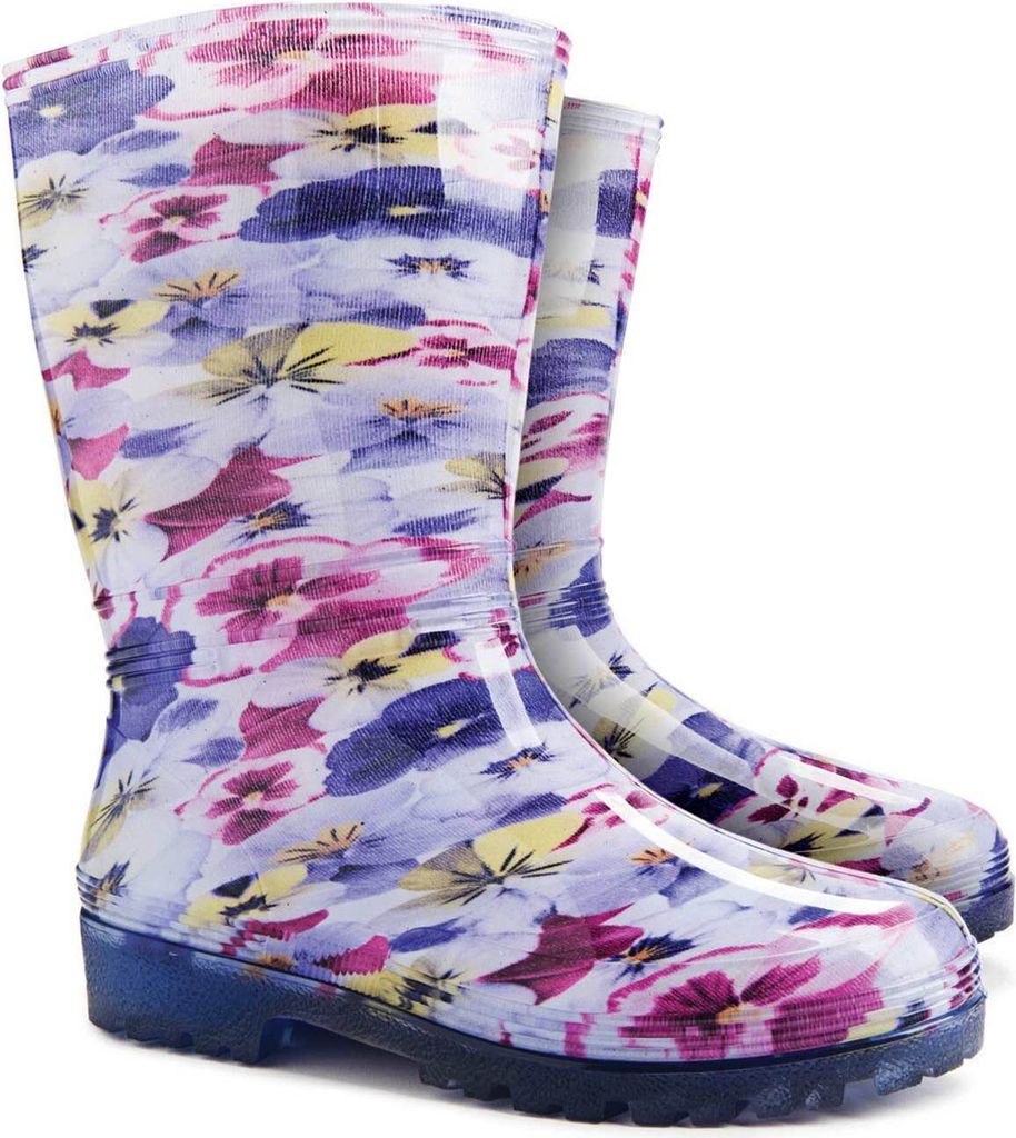 Holínky gumáky Demar Rainny print D macešky 39/40 Obrázek produktu 