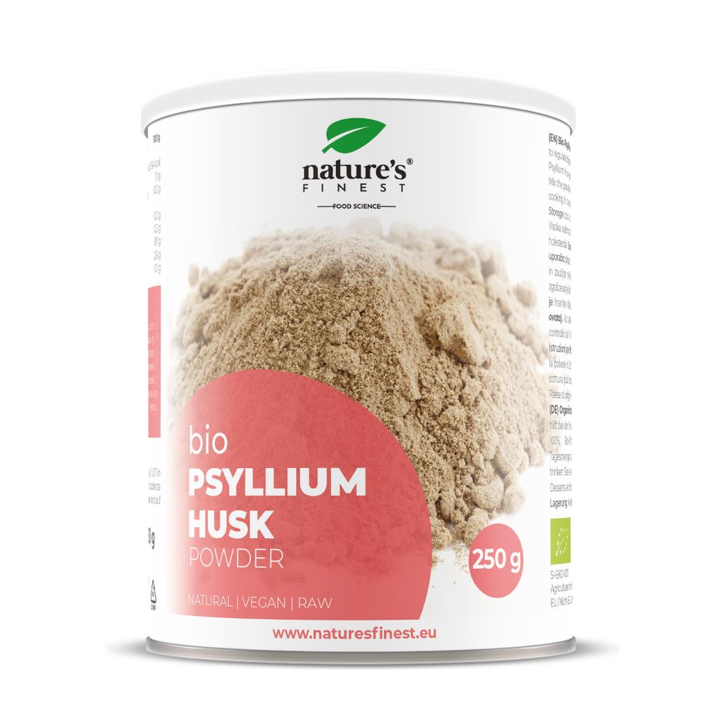 100% Organic Flohsamenschalen Pulver - Nature's Finest - 250g