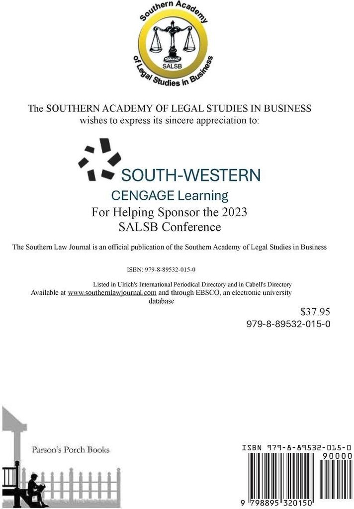 Southern Law Journal, Fall 2024