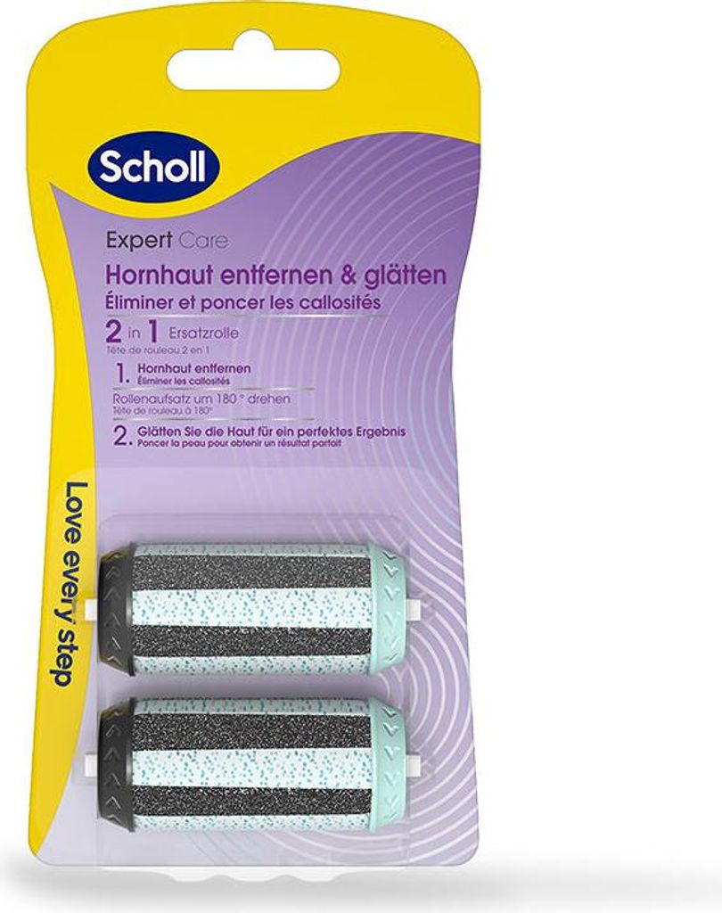Scholl Ersatzrollen Hornhautentferner 2in1, 2 St