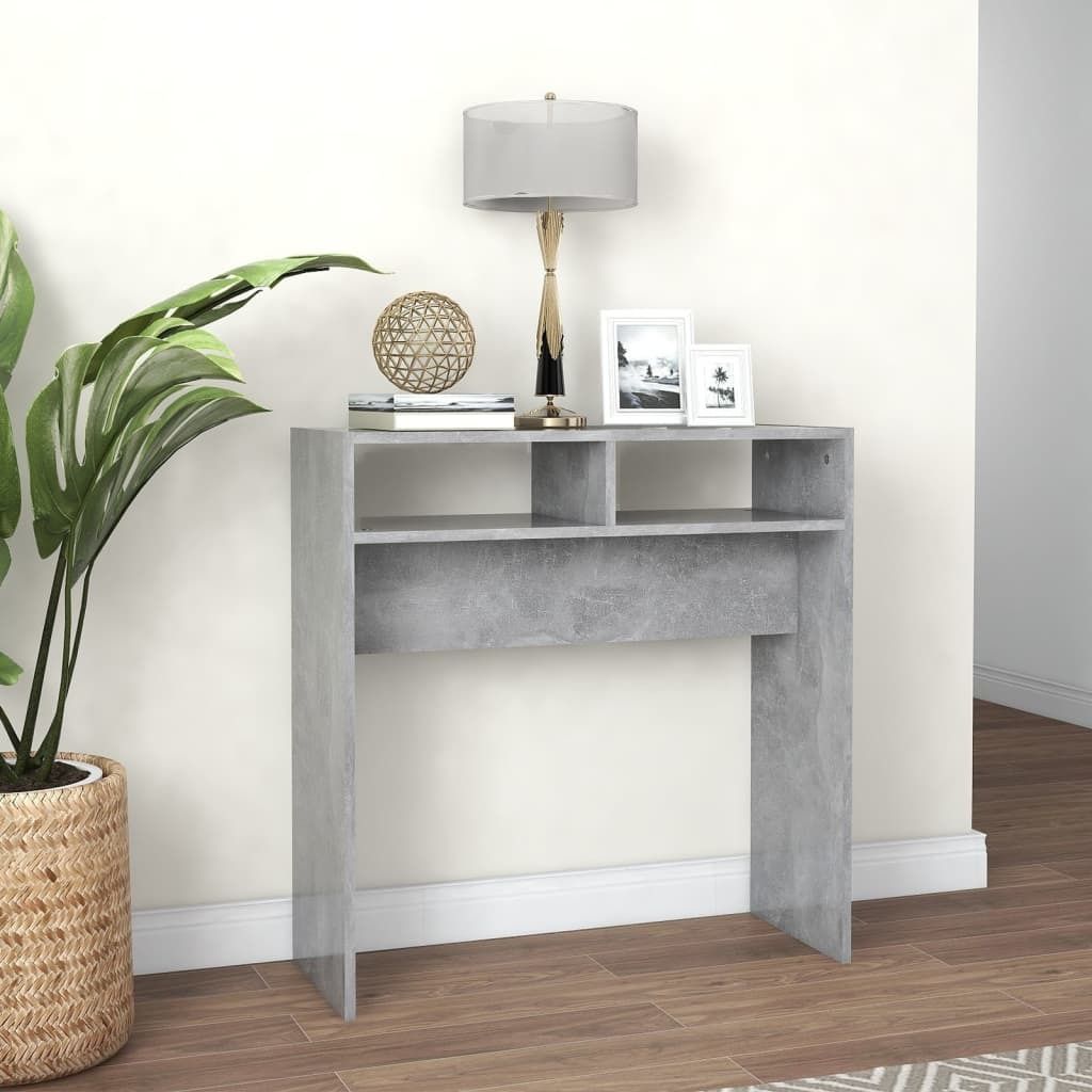 " "Konsolentisch/Beistelltisch Moderner design - Sofatisch für Wohnzimmer - Betongrau 78x30x80 cm Holzwerkstoff NeuMöbel 6742626
