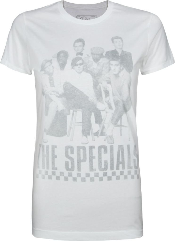 Dirty Baumwolle Scoundrels - "Maggies" T-Shirt für Damen NS5587 (L) (Weiß)