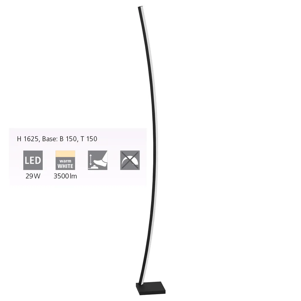Lampadaire LED PICACHA 29W : Éclairage Puissant contre les Pièces Sombres