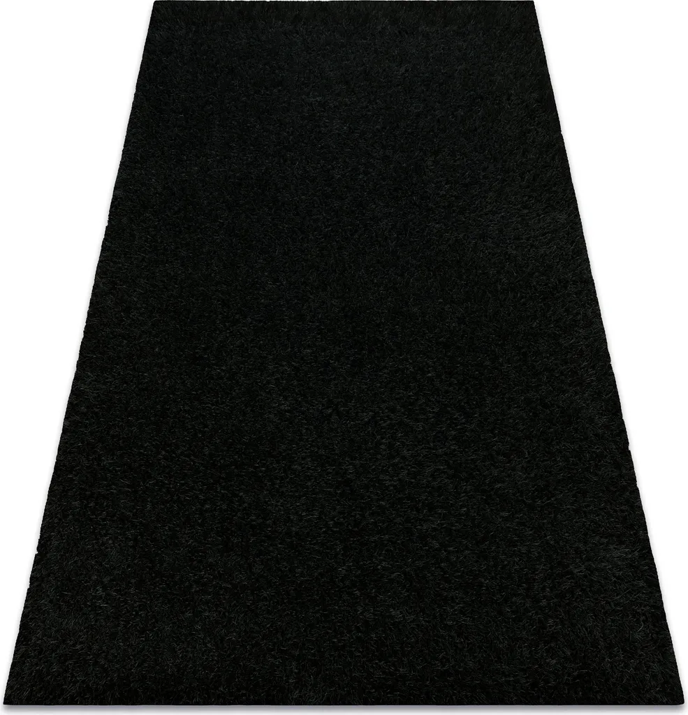 Tapis de chambre shaggy noir BUENOS 6649 format 180x270 cm confort