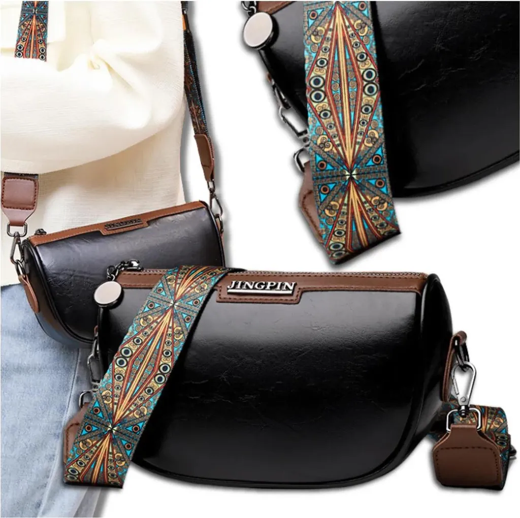 Borsa Messenger EDIBAZZAR Pelle Nera | Accessorio Donna Must-Have