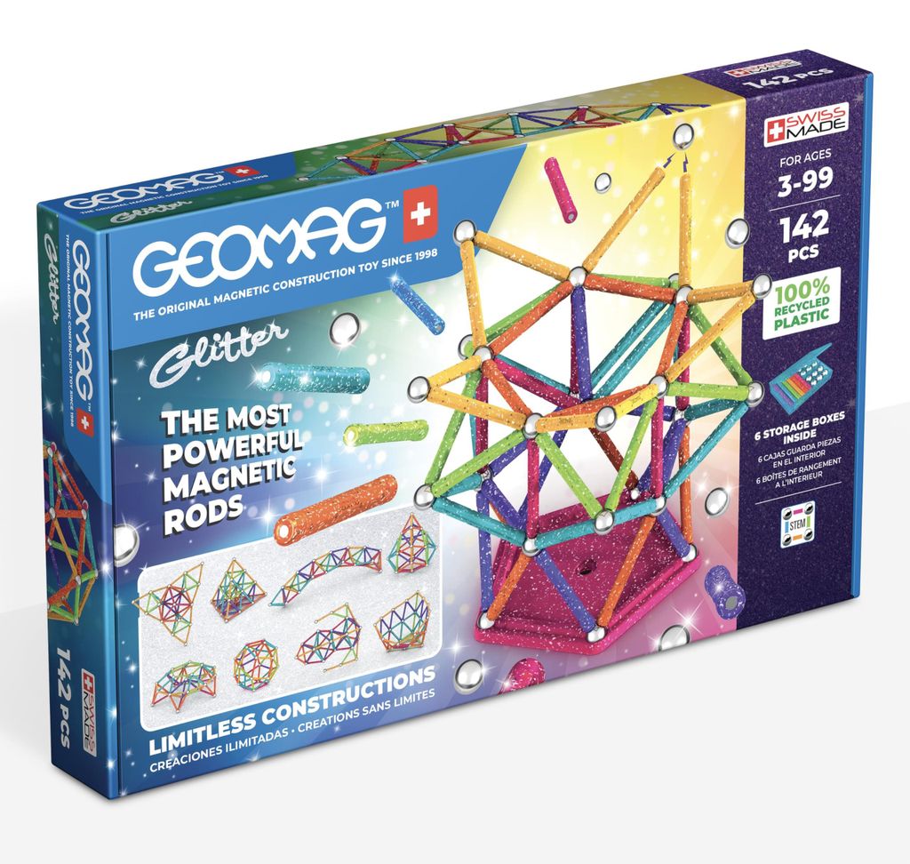 Geomag paillettes 142 pièces Image du produit 