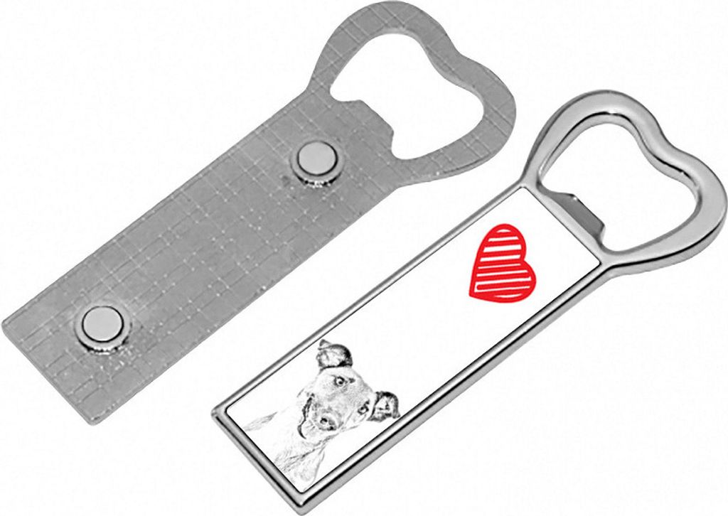 Fox Terrier Glatthaar, Foxterrier - Flaschenöffner mit Hund, personalisierter Flaschenöffner für den Kühlschrank, ein einzigartiges Geschenk f...