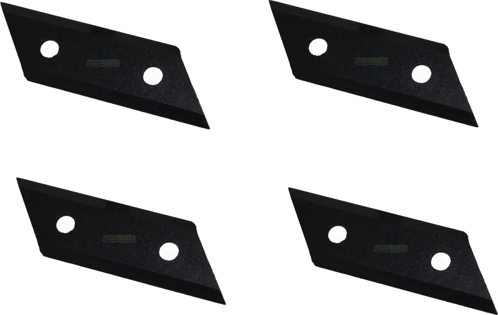 4 Coltelli 10,4 CM per Trituratore AL-KO 325967 H1600 H3200 Ricambio Acciaio