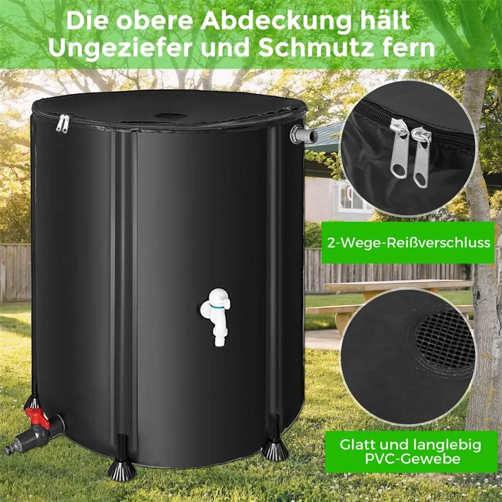Collecteur d'eau de pluie pour arrosage écologique et économie d'eau - 11