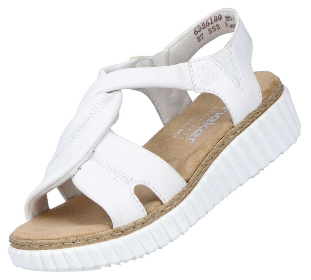 Sandali con zeppa Rieker da donna, bianco Immagine del prodotto 