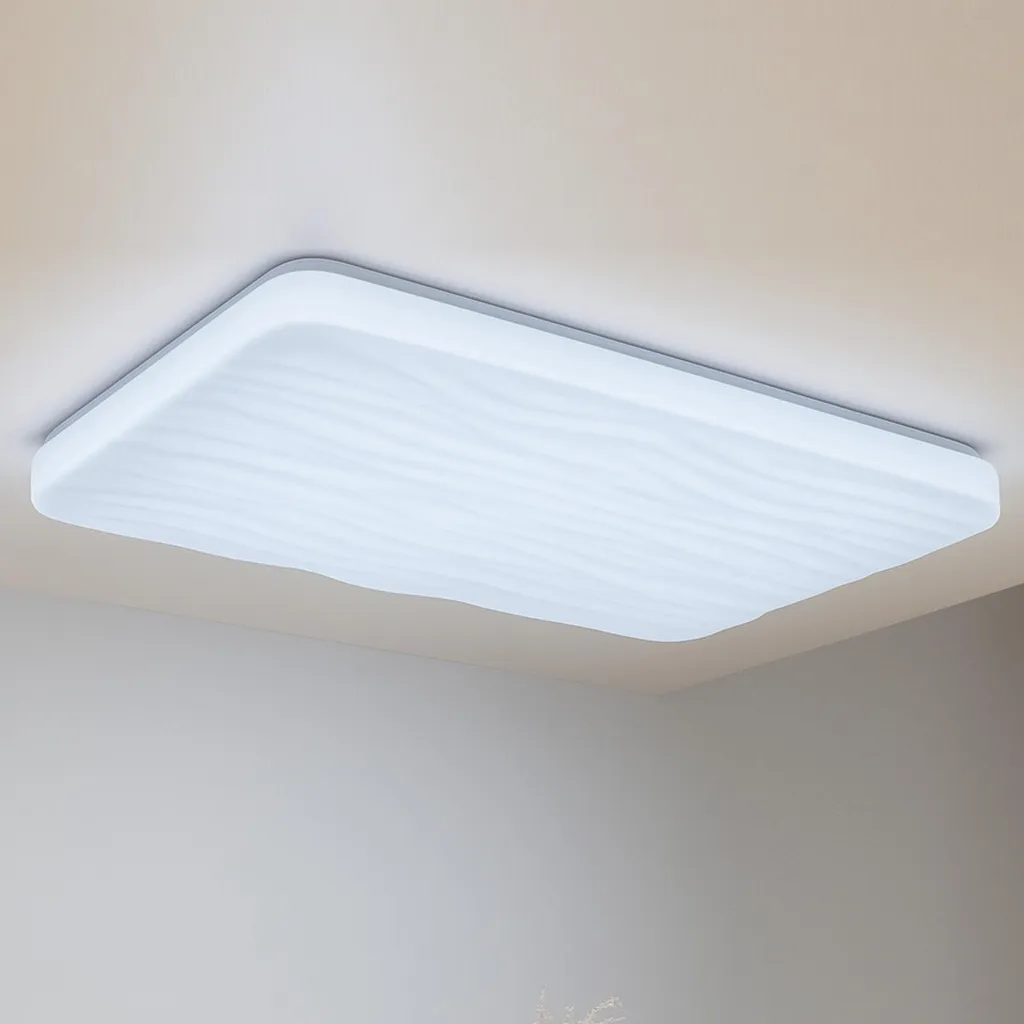 Plafonnier LED 90W CCT réglable avec télécommande et design rectangulaire - 9