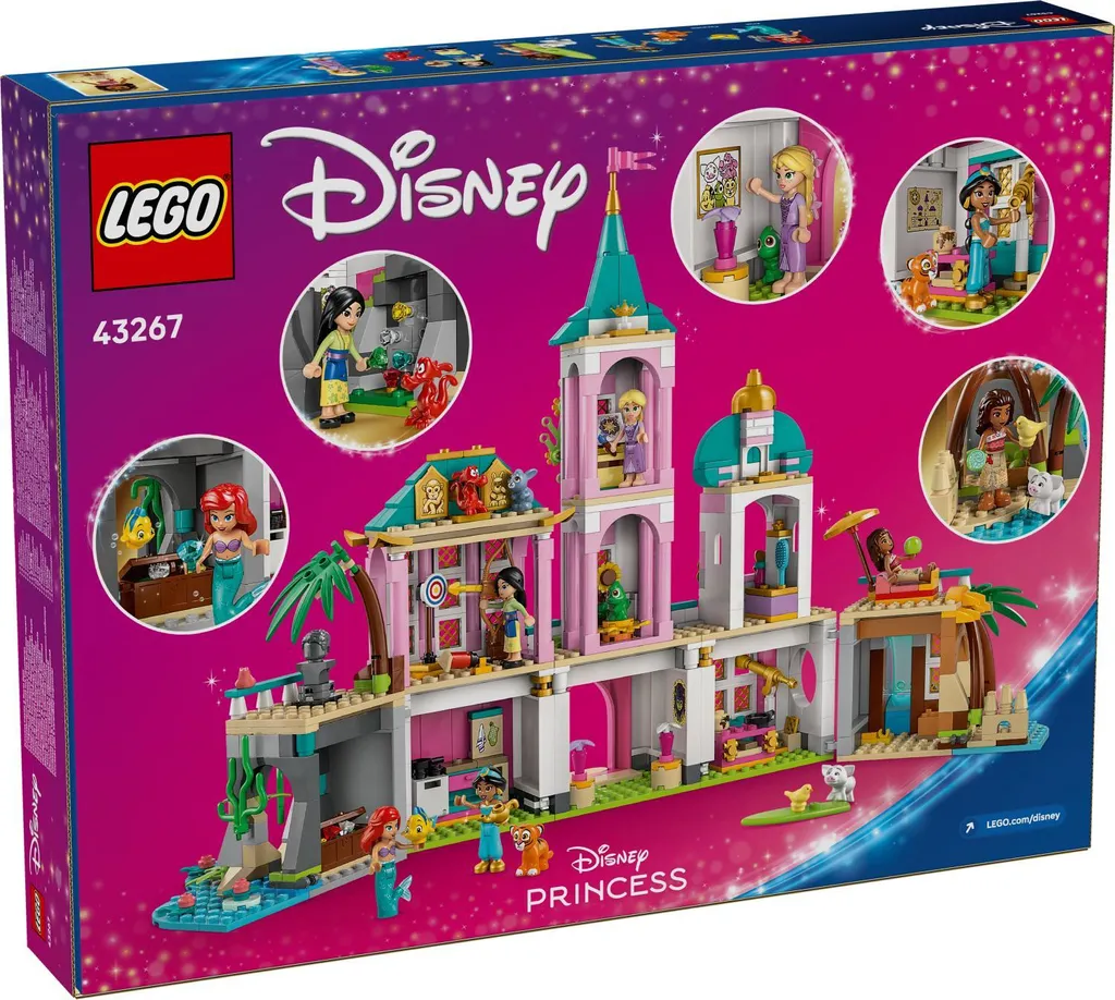 LEGO Disney 43267 Le Château de Princesse et Animaux Royaux pour Enfant