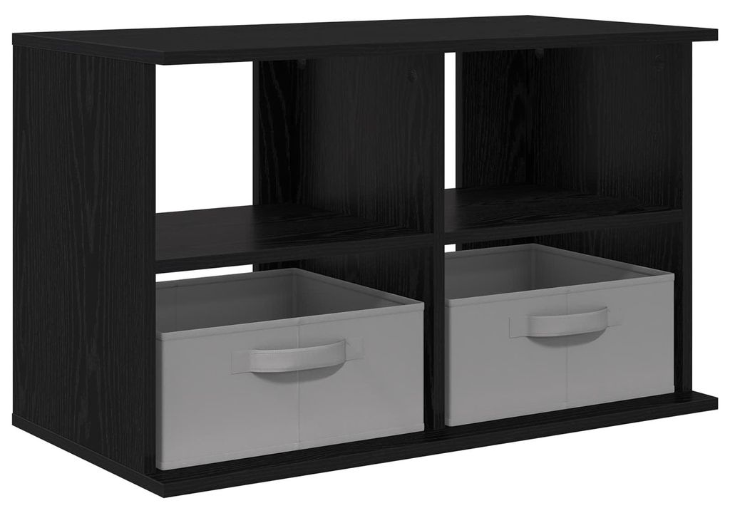 vidaXL TV-Ständer mit Schubladen Schwarz Eichen-Optik 79 x 40 x 48 cm
