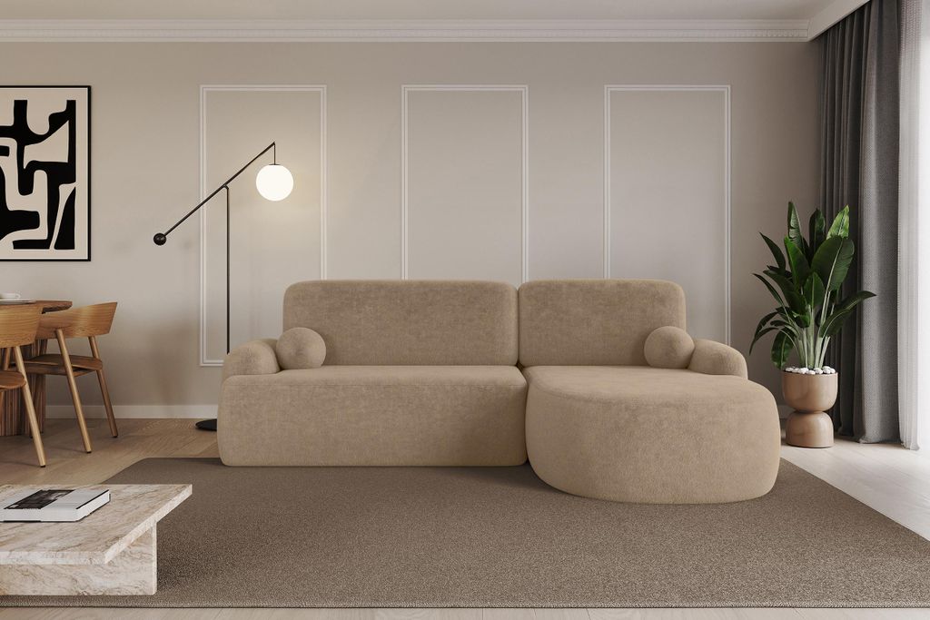 ALTDECOR Ecksofa mit Schlaffunktion und Bettkasten Corner Sofa Bett Eckcouch Couch L-Form Schlafcouch Ausziehbar Wohnlandschaft Schlafsofa Cauchsof...