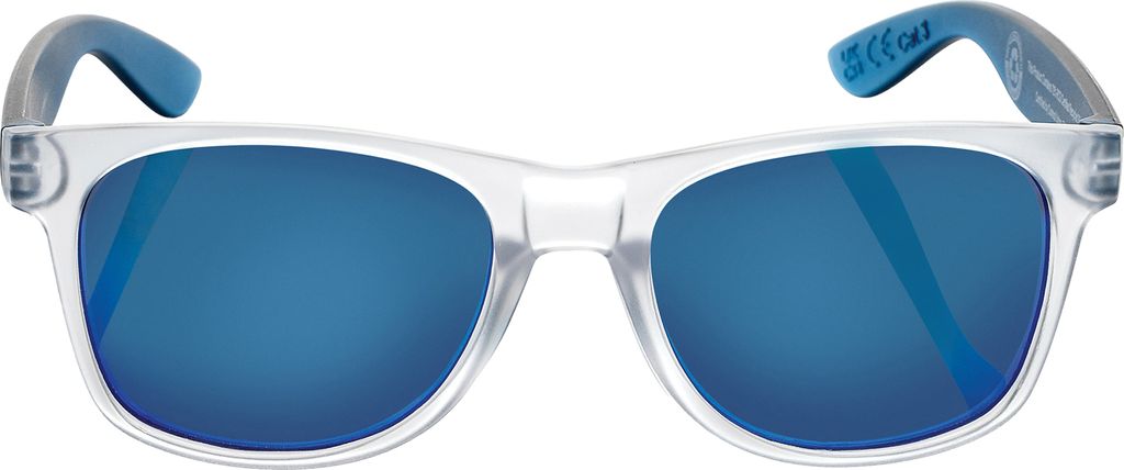 XD Collection - Verspiegelt - Sonnenbrille "Gleam", Polycarbonate recyceltes Material XD311 (Einheitsgröße) (Blau)