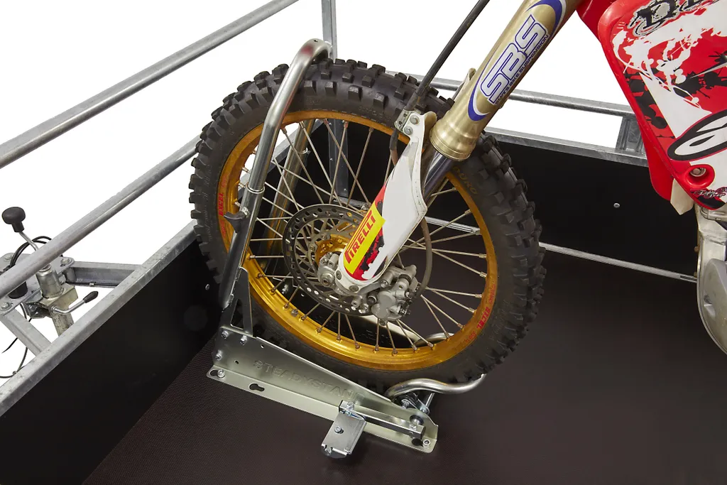 Acebikes SteadyStand Cross - Support Moto Fixation Sol pour Transport